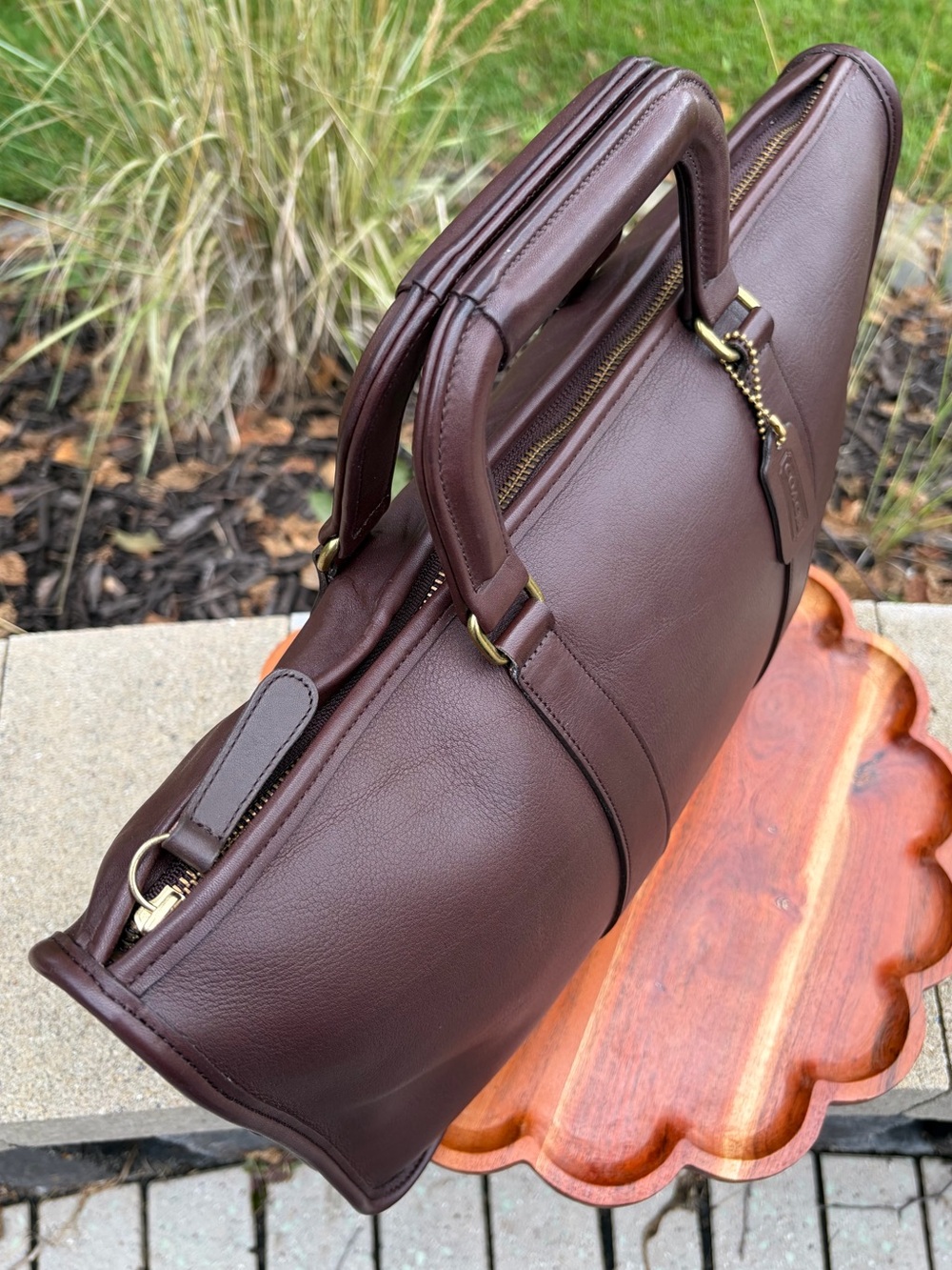 Vintage COACH Mahogany Leather Portfolio Briefcase 5286 EUC - Picture 6 of 17